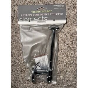 NEW Heavy Stainless Slip-On Toilet Paper Holder Wall Mount InterDesign‎ Elements